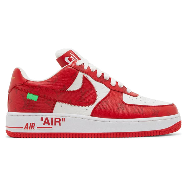 LOUIS VUITTON X NIKE AIR FORCE 1 LOW RED