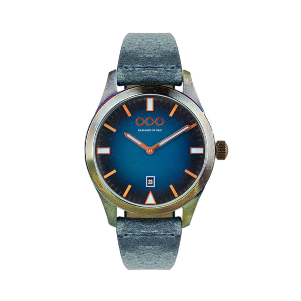 BLUE 143 WATCH BY OUT OF ORDER - 40MM, STAINLESS STEEL