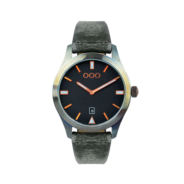 BLACK 143 WATCH BY OUT OF ORDER - 40 MM, STAINLESS STEEL