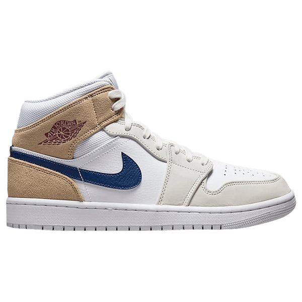 AIR JORDAN 1 MID 'WHITE KHAKI BLUE VOID'