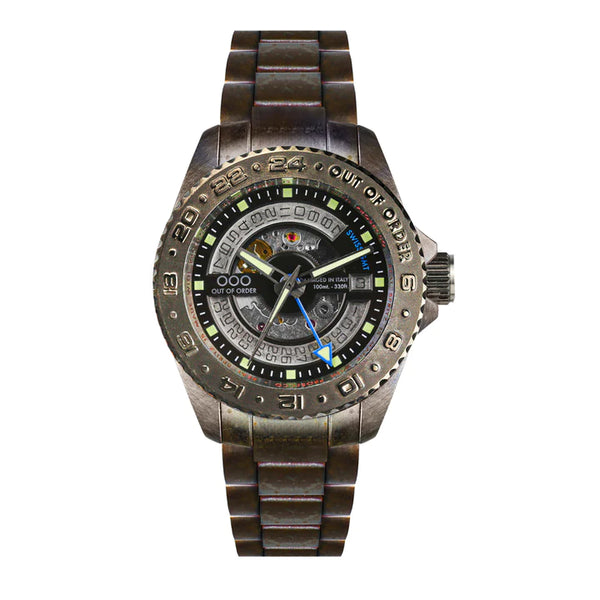 SCHELETRATO WATCH BY OUT OF ORDER - 40MM, SAPPHIRE CRYSTAL, STAINLESS STEEL