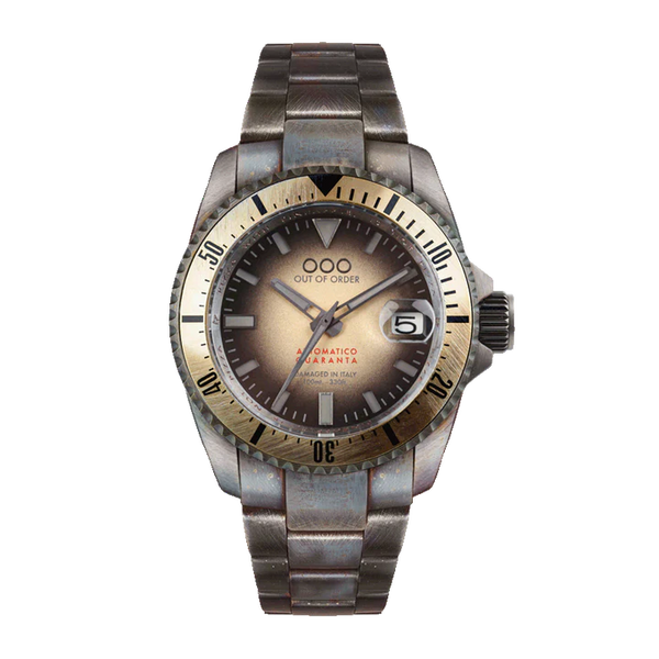 SAND AUTOMATICO QUARANTA WATCH BY OUT OF ORDER - 40MM, SAPPHIRE CRYSTAL, STAINLESS STEEL